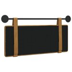 vidaXL Tête de lit suspendue Marron Velours