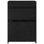 vidaXL Meuble sous lavabo de salle de bain Chêne noir