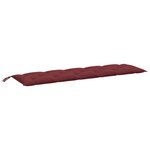 vidaXL Coussins de banc de jardin lot de 2 rouge bordeaux mélangé