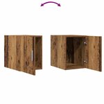 vidaXL Cabinet mural Bois ancien 30x42.5x40 cm Bois reconstitué