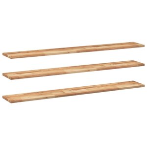vidaXL Étagères flottantes 3 Pièces 120x20x2 cm acacia massif à l'huile