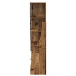 vidaXL Meuble d'angle Bois ancien 32x32x140cm Bois d'ingénierie