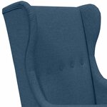 vidaXL Fauteuil Bleu Tissu