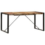 vidaXL Table à manger 160x80x75 cm Bois de récupération massif