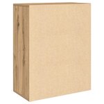 vidaXL Buffet chêne artisanal 60x30x75 cm bois d'ingénierie