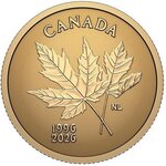 Pièce de monnaie en Or 1 Dollar g 0.5 Millésime 2026 CANADA ARBOREAL EMBLEM