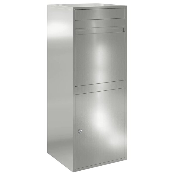 vidaXL Boîte de dépôt de colis Noir 41 x 38 x 103 cm Acier galvanisé
