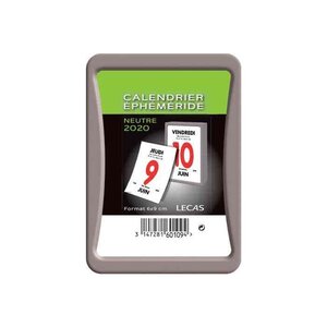 Bloc éphéméride à coller 6 x 9 cm Neutre LECAS