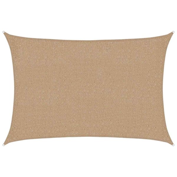 vidaXL Voile d'ombrage 160 g/m² Taupe 2x2 5 m PEHD