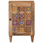 vidaXL Armoire de salle de bain avec stockage Naturel 38 x 33 x 58 cm