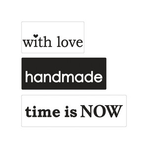 Tampon fond de moule savon Love et Handmade et Time is now