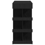 Table de bar en chêne noir avec rangement  100x50x101 5 cm