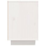 vidaXL Tables de chevet 2 Pièces Blanc 50x34x50 cm Bois de pin massif