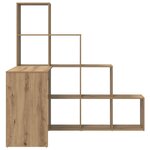 vidaXL Bureau d'angle chêne artisanal 101.5 x 149.5 x 149.5 cm