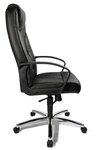 Fauteuil de direction 'Comfort Point 50' Chrome/noir TOPSTAR