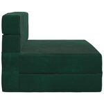 vidaXL Canapé-lit pliable Vert foncé 70 x 80 x 60 cm Tissu