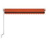 vidaXL Auvent rétractable automatique 400x350 cm Orange et marron
