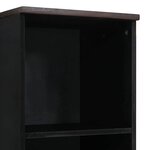 vidaXL Cabinet de salle de bain avec tiroir Marron 38 x 33 x 160 cm