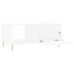 vidaXL Table basse blanc 90x50x40 cm bois d'ingénierie