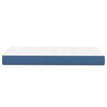 vidaXL Matelas de Lit avec matelas Bleu 80 x 200 cm tissu