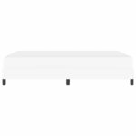 vidaXL Lit avec matelas Blanc pur 140 x 190 cm Faux cuir