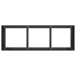 vidaXL Jardinière Noir 120x40x40 cm Acier laminé à froid