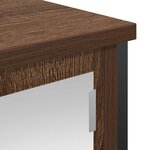 vidaXL Armoire murale de salle de bain miroir chêne marron 60x21x60 cm