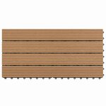 vidaXL Carreau de terrasse 6 Pièces Marron 60 x 30 cm WPC