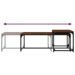 vidaXL Tables basses 2 Pièces Chêne marron Bois d'ingénierie