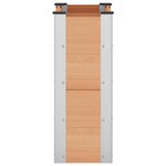 vidaXL Jardinière surélevée Marron 50 x 30 x 72 cm WPC et Aluminium