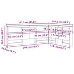 vidaXL Tête de lit de rangement Gris Sonoma 150 cm Bois d'ingénierie