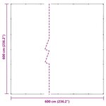 vidaXL Couverture pour plantes Transparent 6 x 6 m PVC