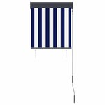 vidaXL Store roulant d'extérieur 60x250 cm Bleu et blanc