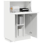 vidaXL Bureau Blanc 71.5 x 31.5 x 106.5 cm Bois d'ingénierie
