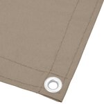 vidaXL Écran de balcon taupe 120x800 cm 100  polyester oxford