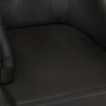 vidaXL Chaises à manger lot de 2 noir cuir de chèvre véritable