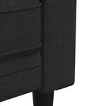 vidaXL Ensemble de canapés 3 Pièces noir tissu