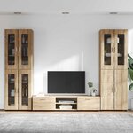 vidaXL Ensemble meuble TV FLORIN Chêne Sonoma Bois d'ingénierie