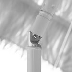 vidaXL Parasol de plage Hawaii blanc 180 cm