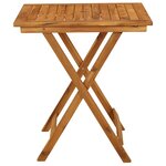 vidaXL Ensemble à manger de jardin pliable 3 Pièces Bois d'acacia solide