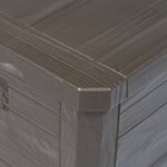 vidaXL Boîte de rangement de jardin 280 L Marron