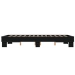 vidaXL Cadre de lit sans matelas noir 140x200 cm