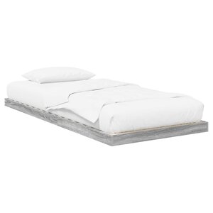 vidaXL Cadre de lit surélevé Sonoma 71 5 x 190 cm Bois d'ingénierie