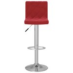 vidaXL Tabourets de bar lot de 2 rouge bordeaux velours