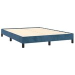 vidaXL Cadre de lit Bleu foncé 140x200 cm Velours