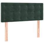 vidaXL Sommier à lattes de lit et matelas Vert foncé 80x200 cm Velours