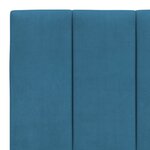 vidaXL Cadre de lit sans matelas bleu 160x200 cm velours