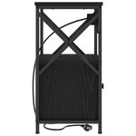 vidaXL Cabinet de chevet Chêne noir 40 x 31 x 60 cm Bois d'ingénierie