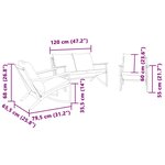 vidaXL Ensemble de meubles de balcon avec coussins 3 Pièces noir acier