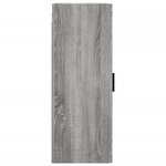 vidaXL Armoire murale sonoma gris 34 5x34x90 cm
